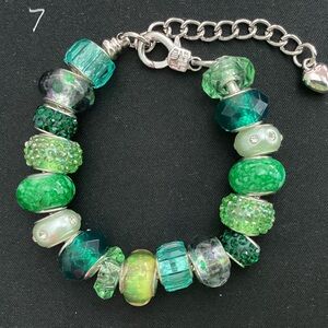 Lampwork Bead Charm Bracelet
